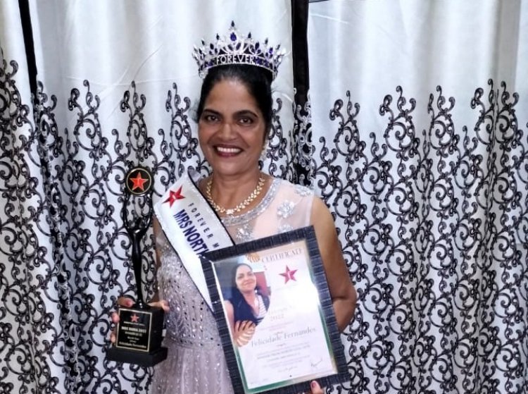 Mrs India 2022 Felicidade Fernandes state winner from Goa