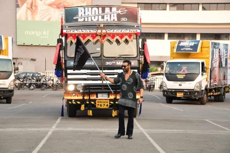 Ajay Devgn's Bholaa Truck Embarks on a 9-City Tour Across India