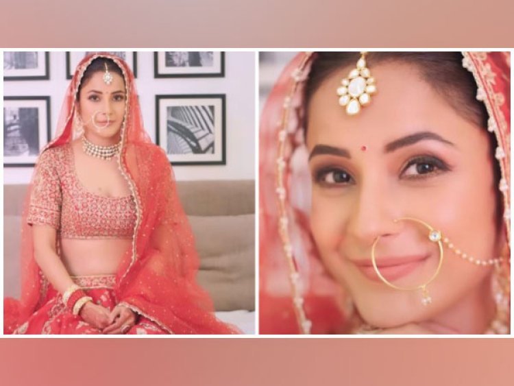 Shehnaaz Gill Mesmerizes Fans with Traditional Bridal Look, Embraces Self-Love