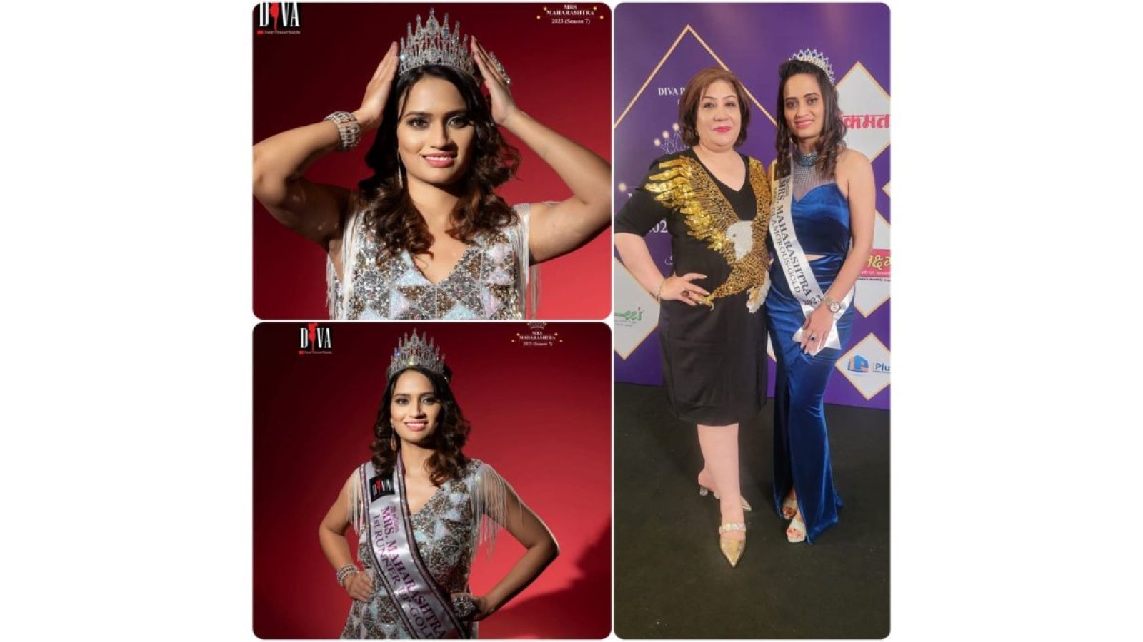 Nagpur’s Shweta Shahare, an aviation professional, literally flies high winning two crowns at DIVA Pageants’ Mrs Maharashtra 2023