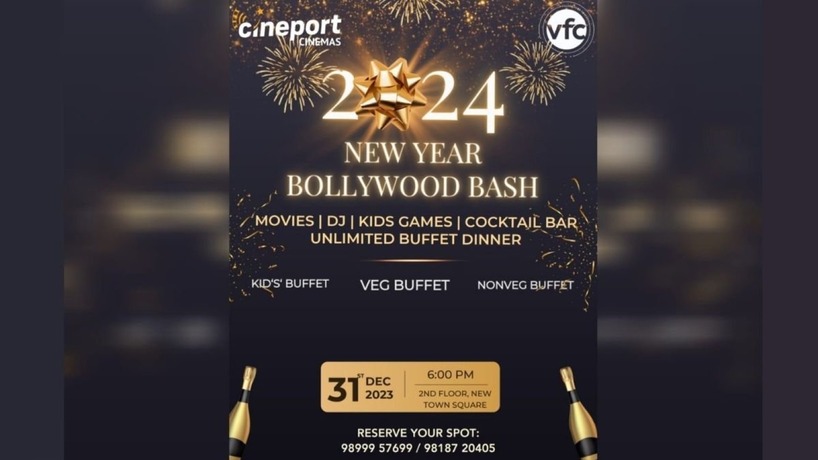 Cineport Cinemas In New Gurugram Celebrated The New Year With Great Fun fare