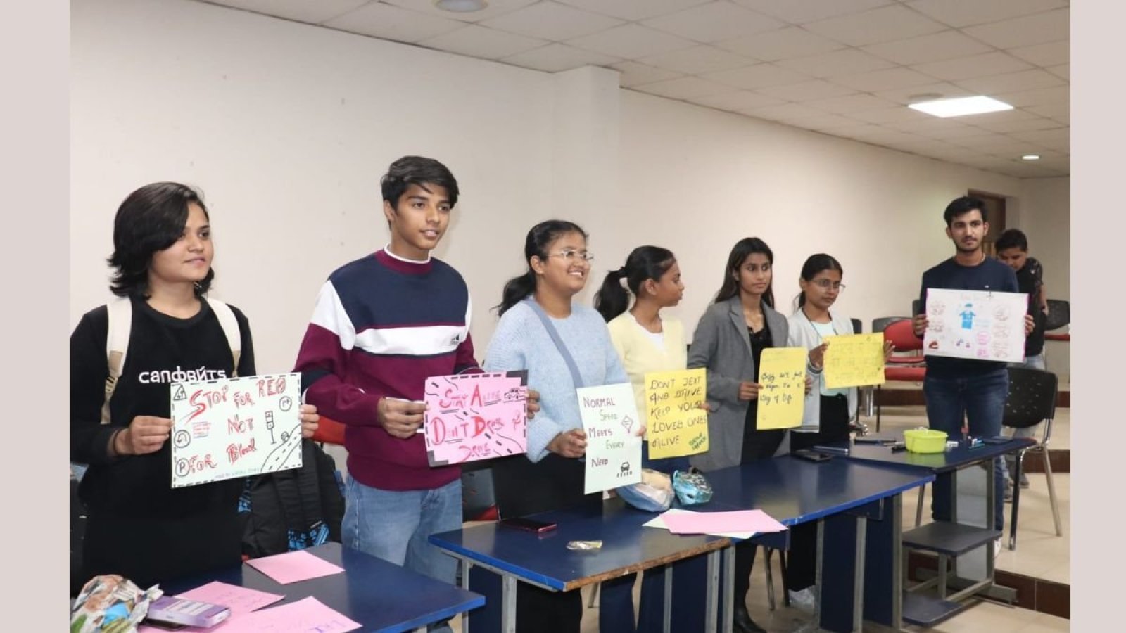 IMS Noida organized a Road safety awareness competition