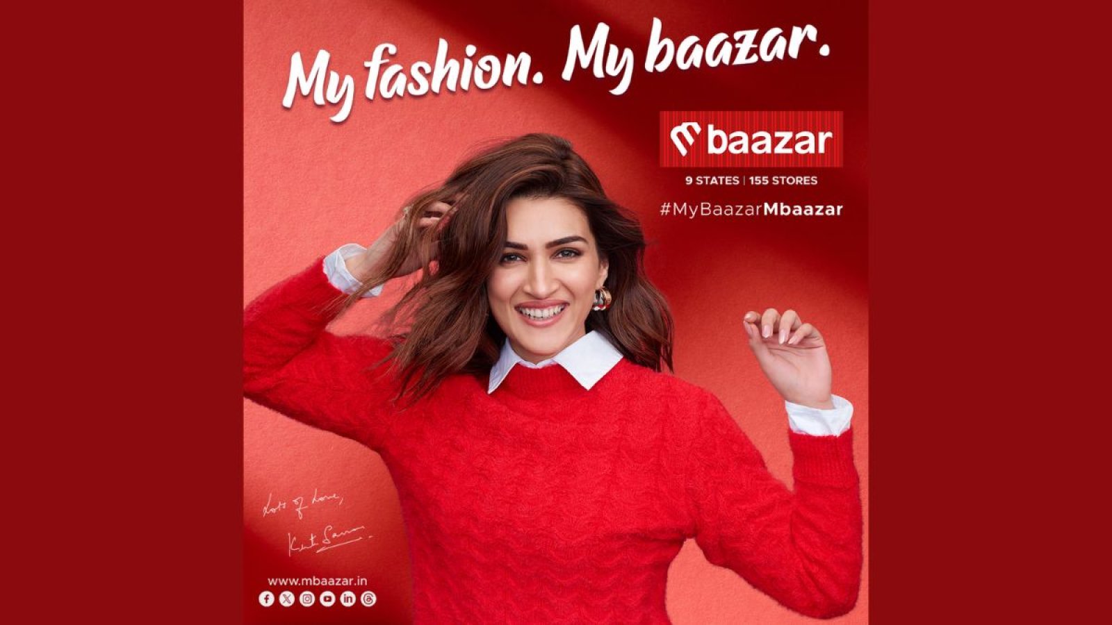 M Baazar Announces Bollywood’s Kriti Sanon and Pavail Gulati as Brand Ambassadors