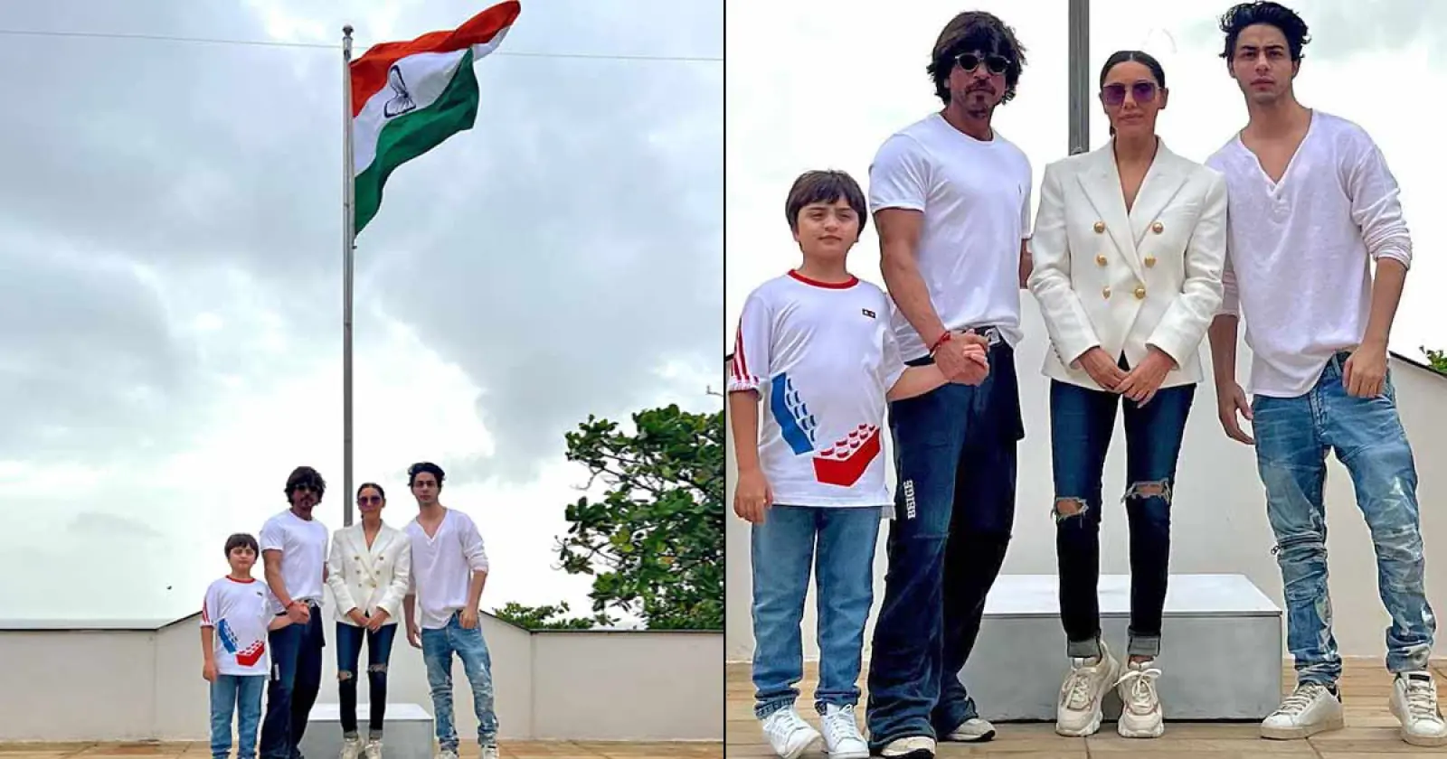 Shah Rukh Khan set an example of patriotism, hoisted the tricolor with family on 15th August