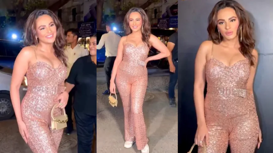 Seerat Kapoor’s Donnes A Jaw-Dropping Rose Gold Jumpsuit At Lakshmi Manchu’s Birthday Steals the Spotlight