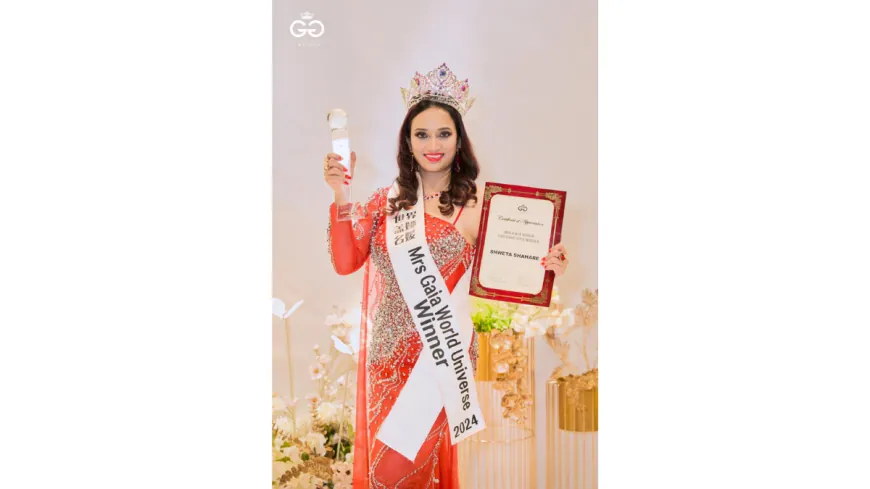 Nagpur’s Shweta Shahare Wins Mrs. GAIA World Universe Crown in Malaysia