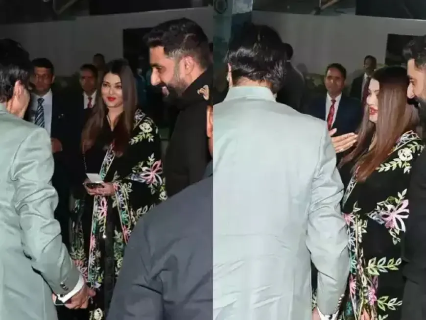 Aishwarya-Abhishek went home together in a car after Aaradhya's school function, video went viral