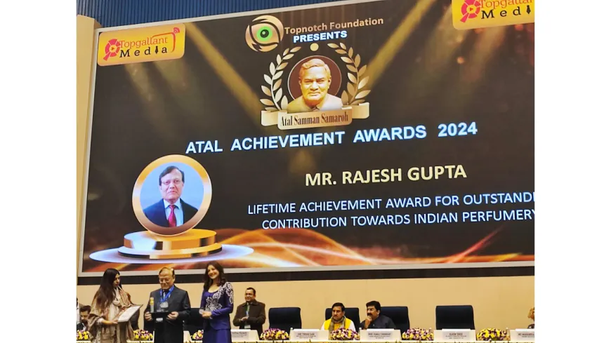 Lifetime Award For Outstanding Contribution To Indian Perfumery Was Bestowed Upon Rajesh Gupta, VCPL