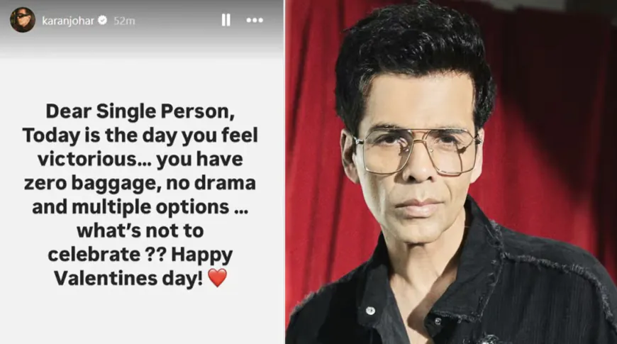 Karan Johar congratulated single people on Valentine's Day, gave reason to celebrate