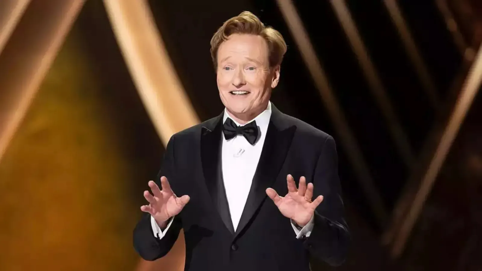 Conan wants to hear Adrian Brody's speech, hosting Oscars next year as well